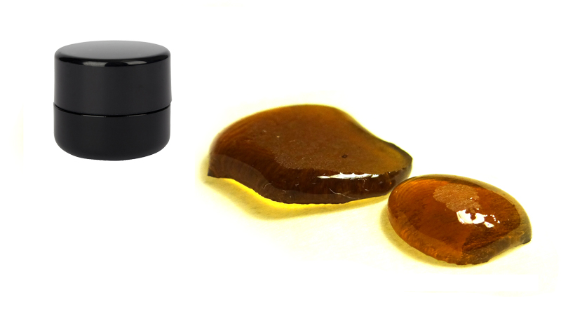 5ml Glass UV Protection Storage Jar Black