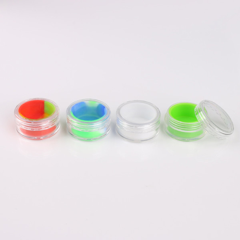 5ml Clear Acrylic Wax Concentrate Containers with white