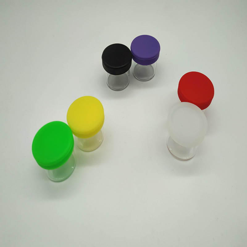 6ml Silicone cap with Glass Jar