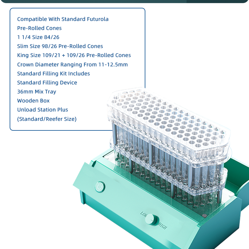Standard Pre Roll cone rolling filling making Machine kits