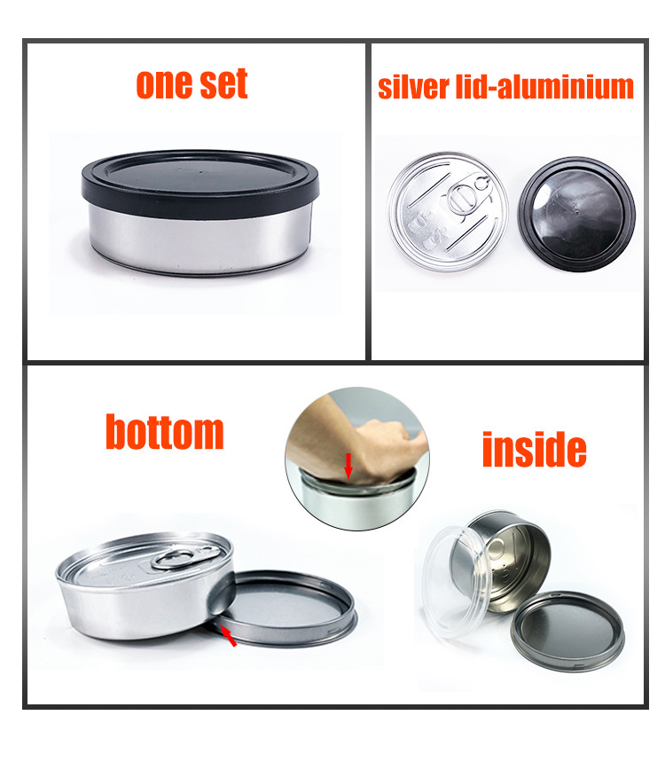 Hand Press Sealed Metal Box 3.5gram Easy Ring Pull Tin Cans