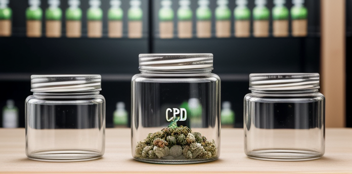 Custom Screw top weed jar storage flower bud Container