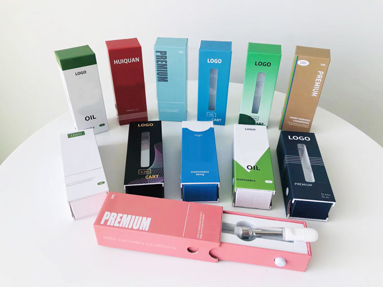 Custom Logo Childproof 1ml Glass Tube Box Cartridge
