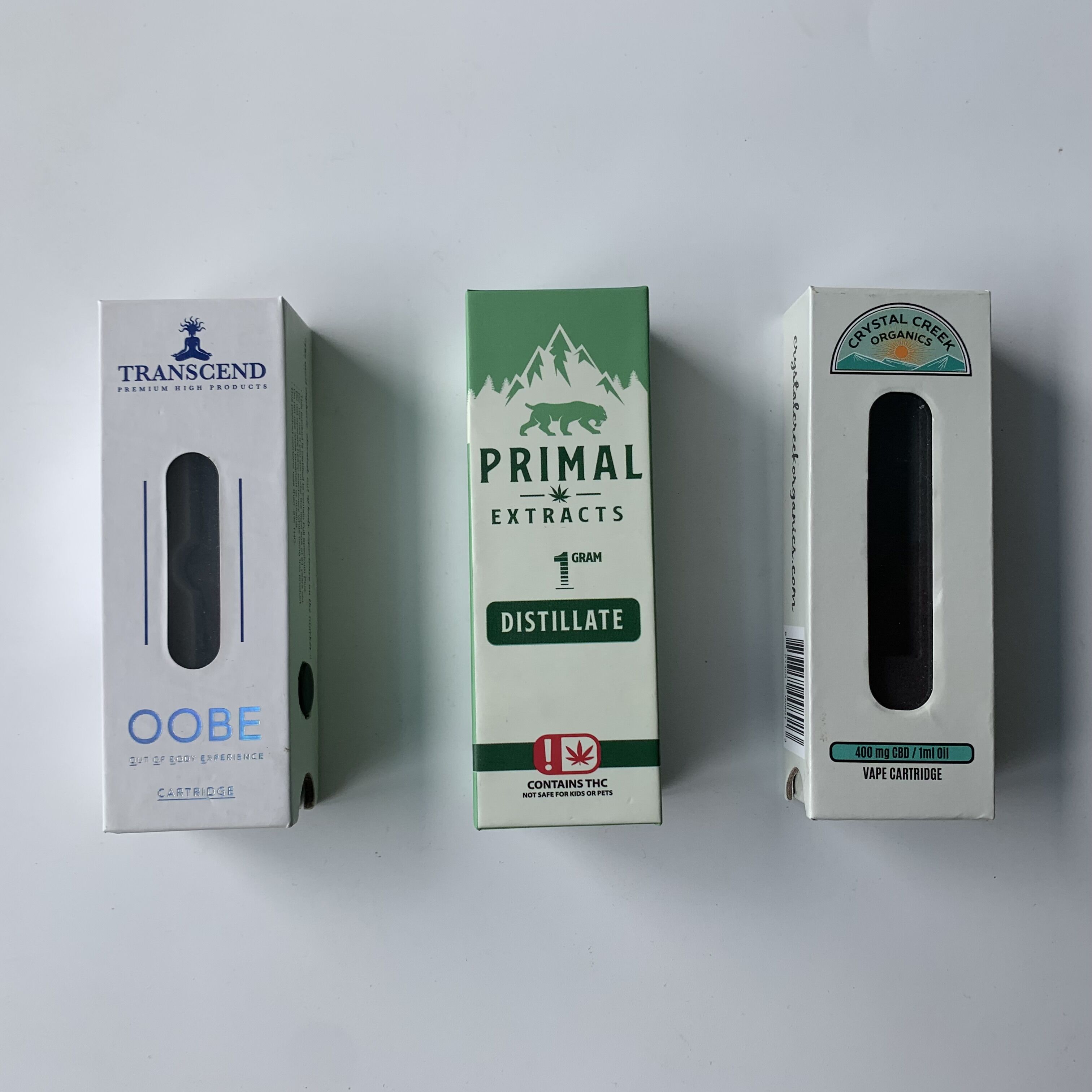 Custom Logo Childproof 1ml Glass Tube Box Cartridge
