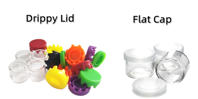 5ml Clear No Neck Glass Concentrate Container with Silicone