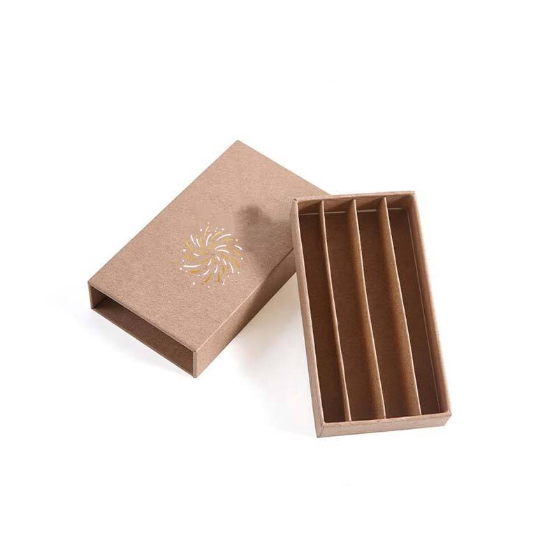 109mm Pre-roll Paper Box Child Proof Button Lock Kraft Paper