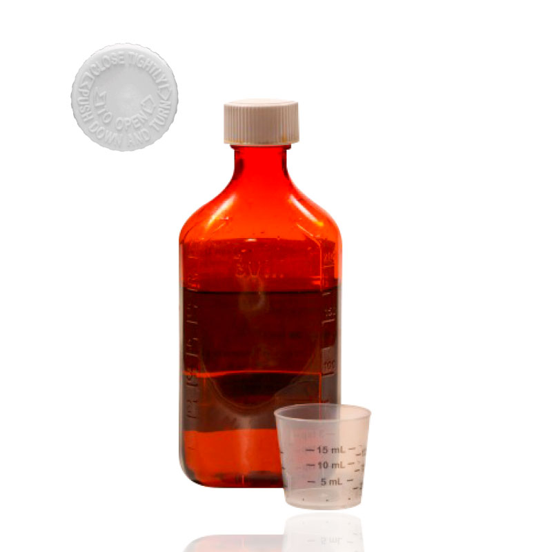 1oz 2oz 3oz 4oz 6oz 8oz Amber PET Plastic Syrup Container