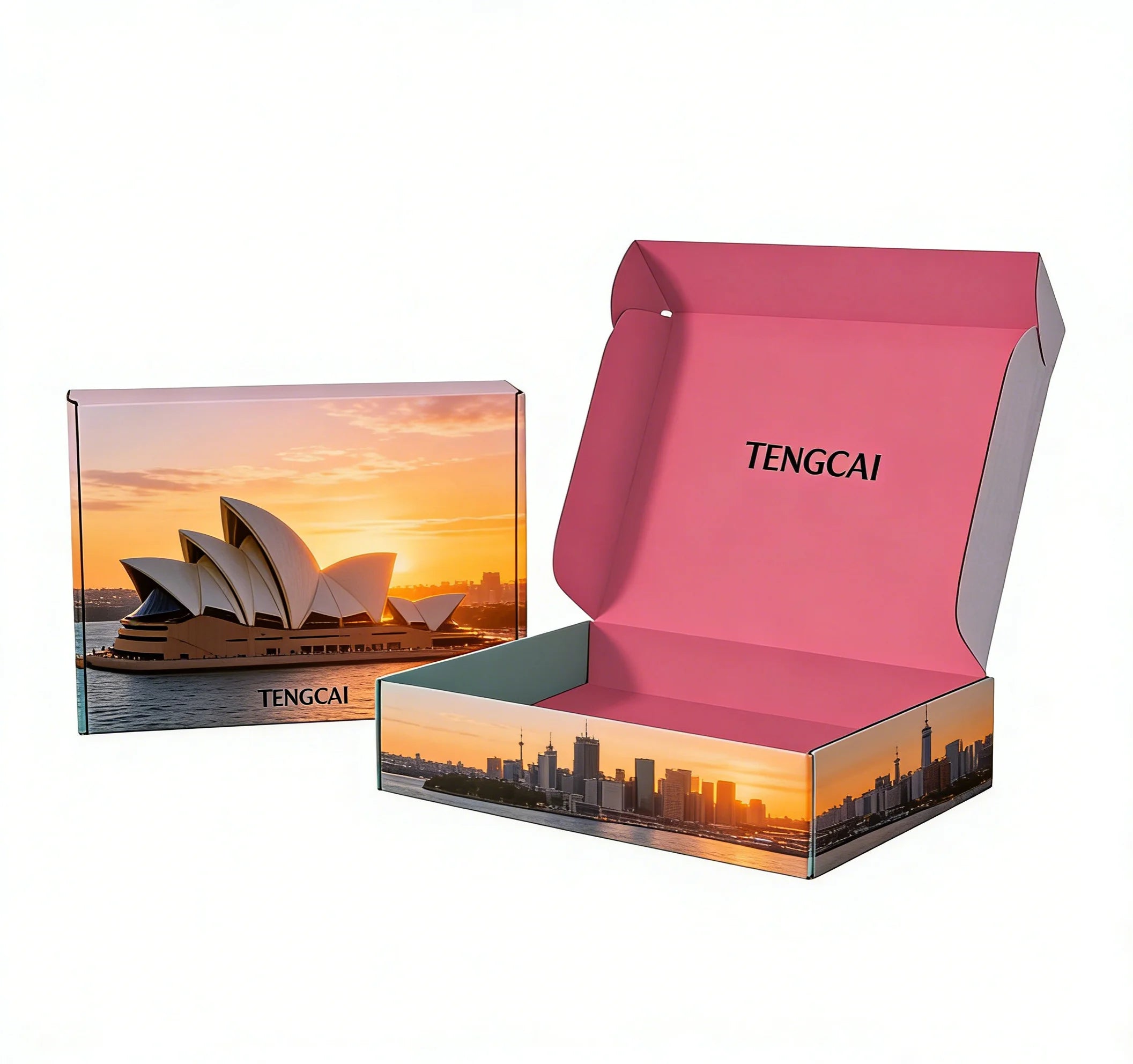 Corrugated Mailer Boxes Custom Eco-Friendly Gift Folding Corrugated Mailer Boxes Custom Eco-Friendly Gift Folding