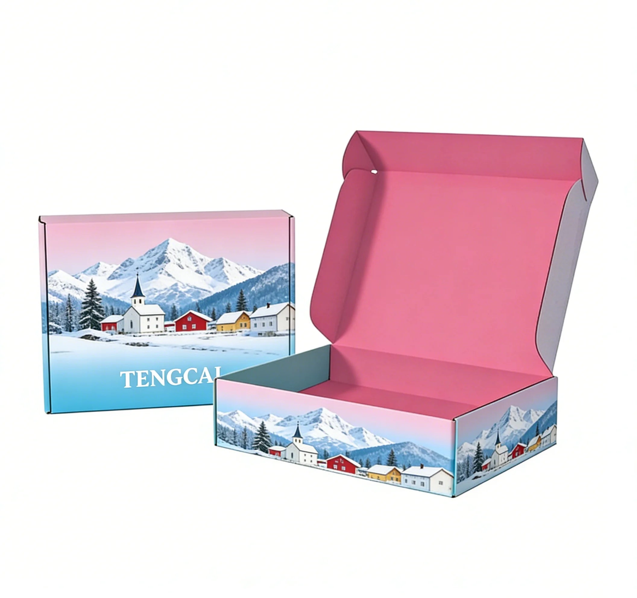 Corrugated Mailer Boxes Custom Eco-Friendly Gift Folding Corrugated Mailer Boxes Custom Eco-Friendly Gift Folding