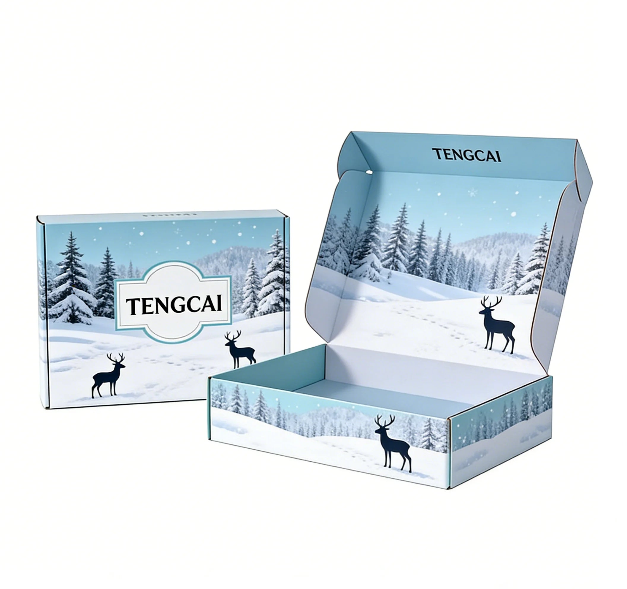 Custom Folding Gift Boxes Eco-Friendly Corrugated Mailer Custom Folding Gift Boxes Eco-Friendly Corrugated Mailer