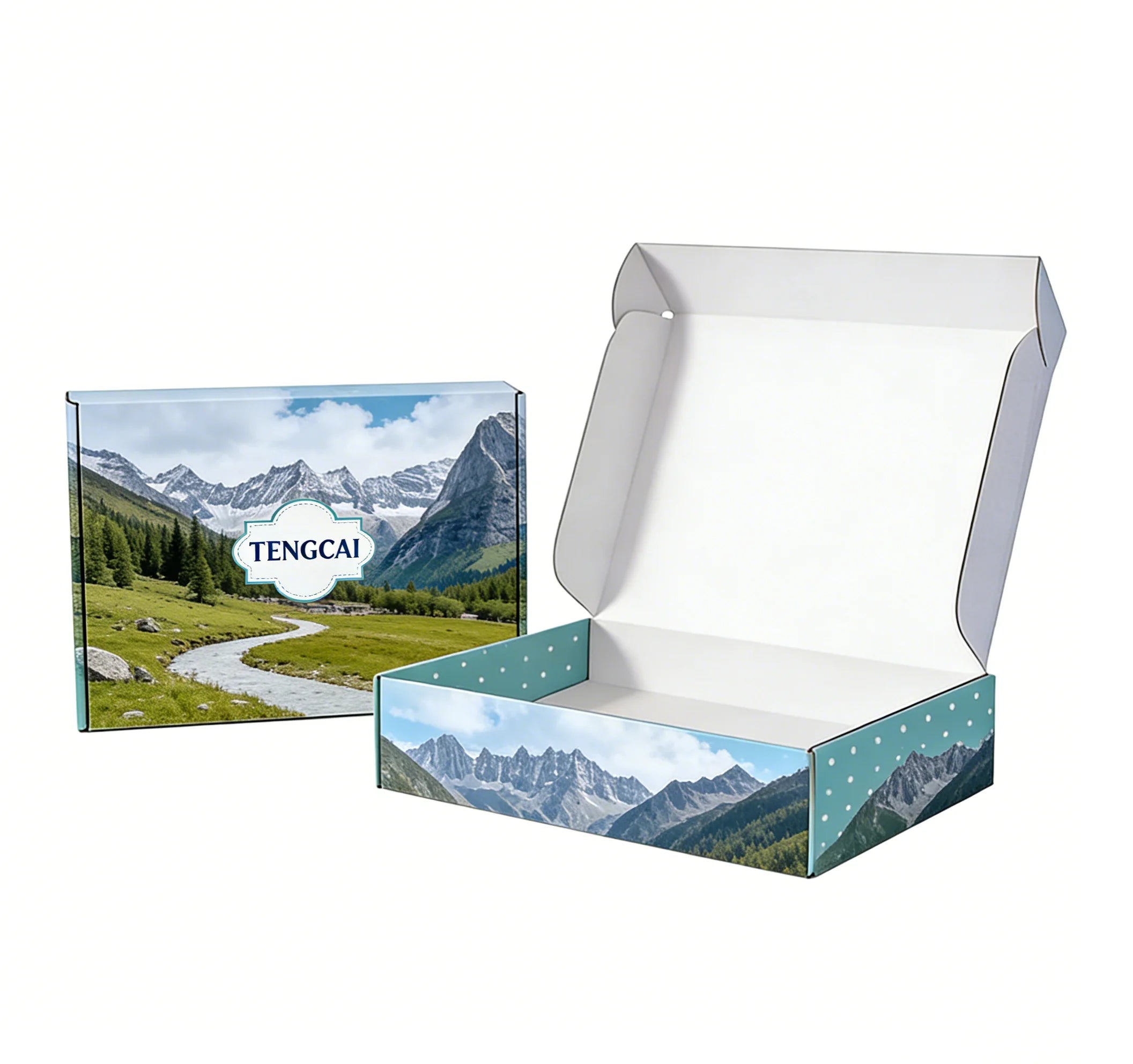Custom Logo Printed Eco-Friendly Corrugated Mailer Box Custom Logo Printed Eco-Friendly Corrugated Mailer Box