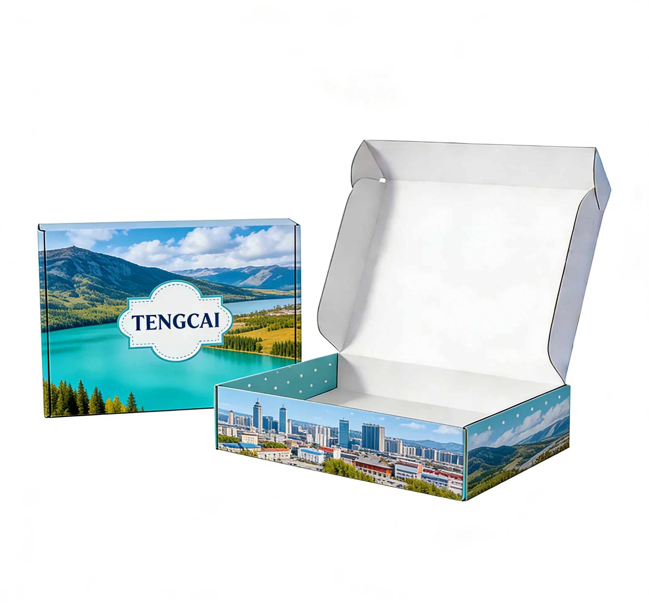 Custom Printed Eco Boxes Corrugated Gift Folding Mailer Custom Printed Eco Boxes Corrugated Gift Folding Mailer