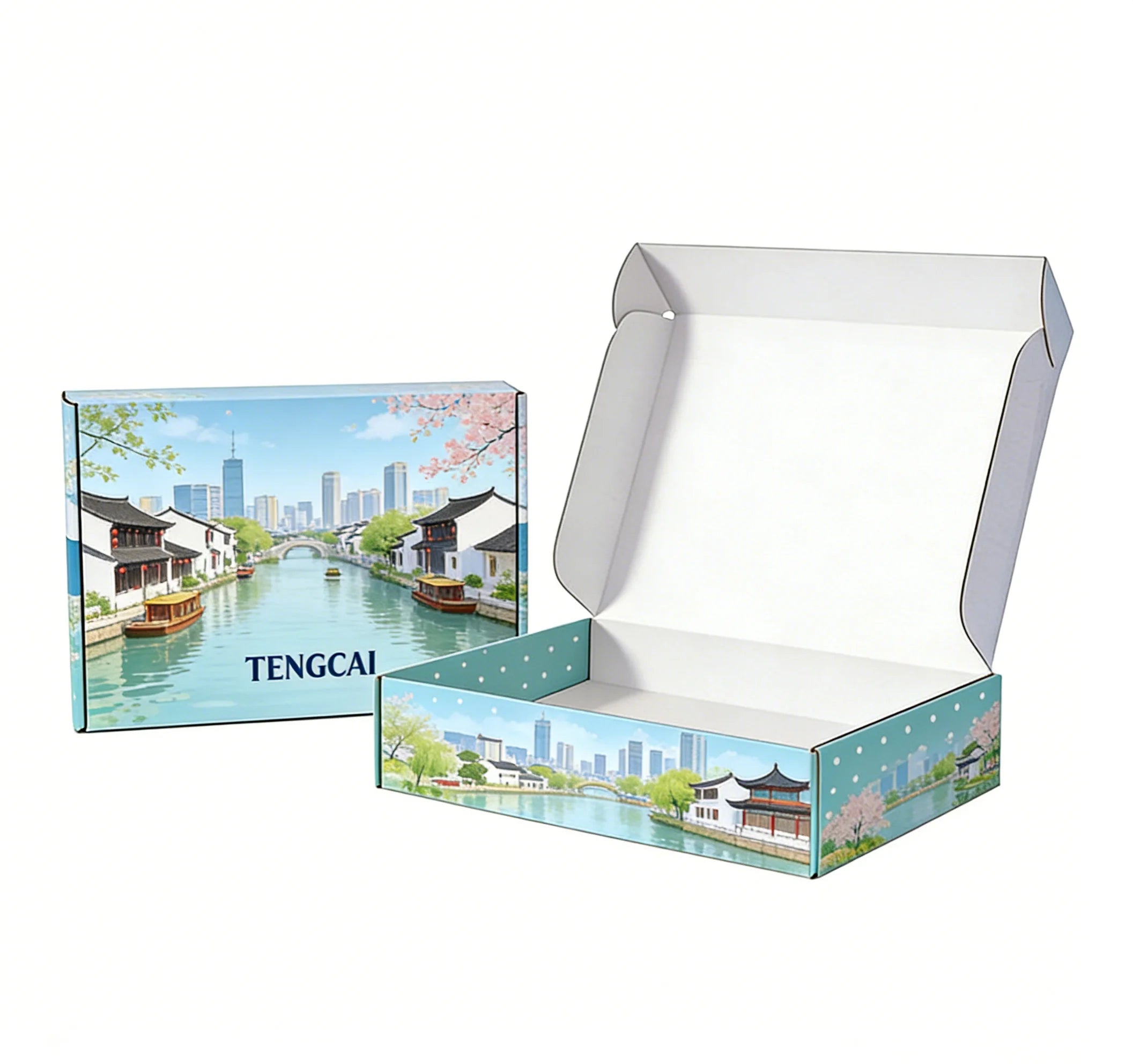 Eco-Friendly Custom Corrugated Folding Mailer Gift Packaging Eco-Friendly Custom Corrugated Folding Mailer Gift Packaging
