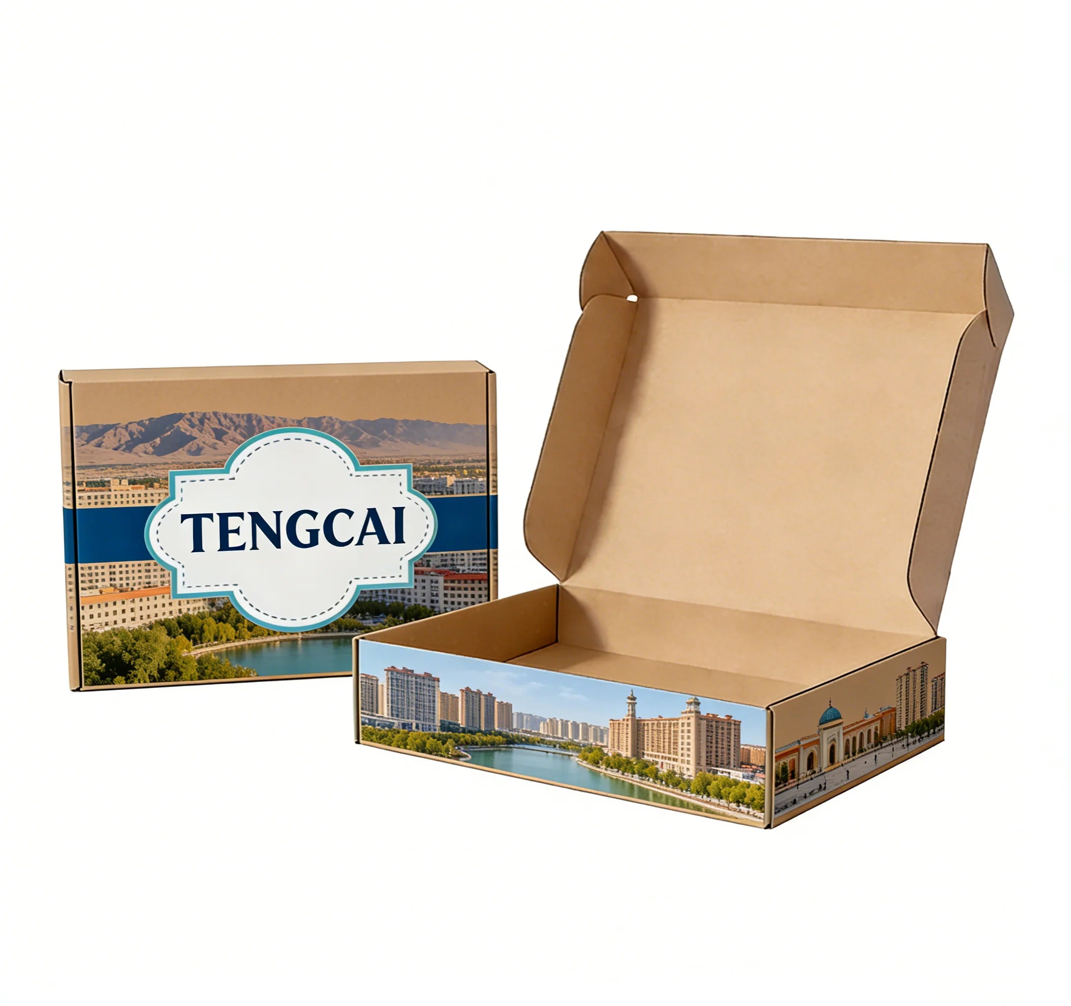 Folding Corrugated Mailer Boxes Custom Eco-Friendly Gift Folding Corrugated Mailer Boxes Custom Eco-Friendly Gift