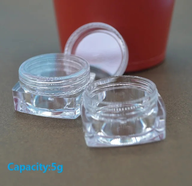 Plastic Ps Empty Cosmetic Cream Jar
