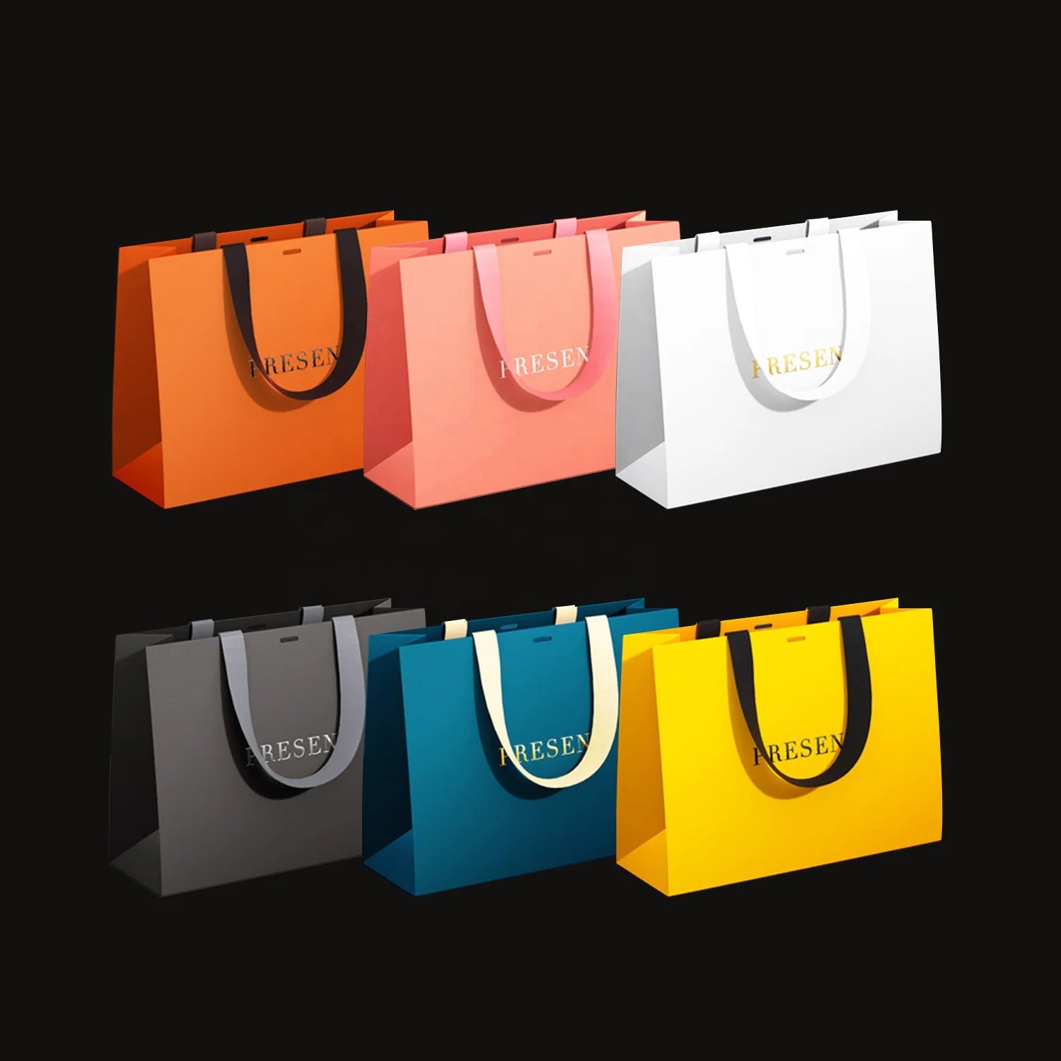MOQ 100 Standard Sizes Custom Logo Stock Art Paper Gift Bag MOQ 100 Standard Sizes Custom Logo Stock Art Paper Gift Bag