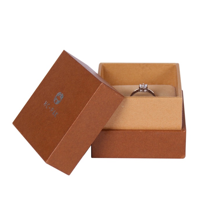 Small paper ring gift brown box jewelry packaging Box Small paper ring gift brown box jewelry packaging Box