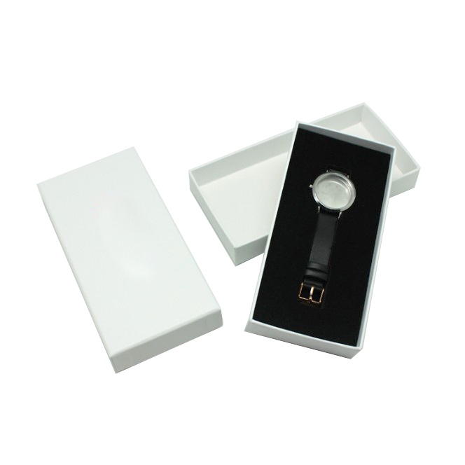 Luxury packaging paper UV logo leather watch box for her Luxury packaging paper UV logo leather watch box for her