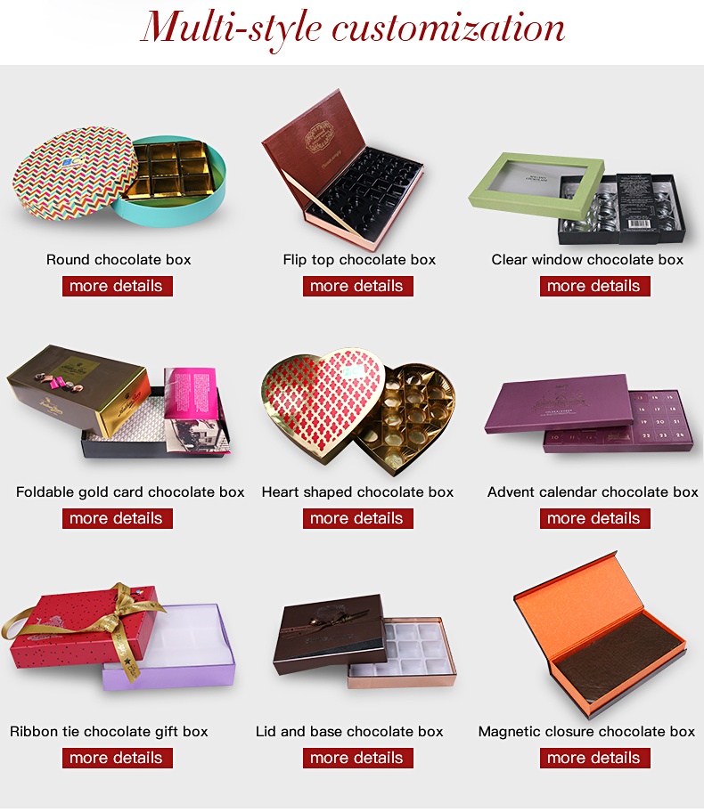 Chocolate packaging box with Gift Paper Chocolate packaging box with Gift Paper