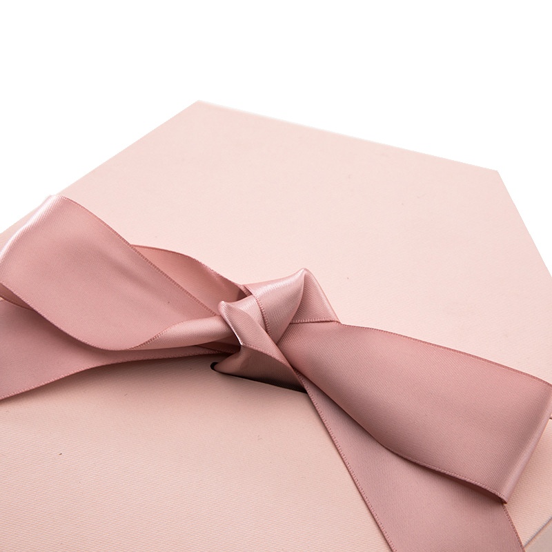 Custom Luxury hexagonal eco friendly flower box with ribbon Custom Luxury hexagon eco friendly flower box with ribbon-katady.com
