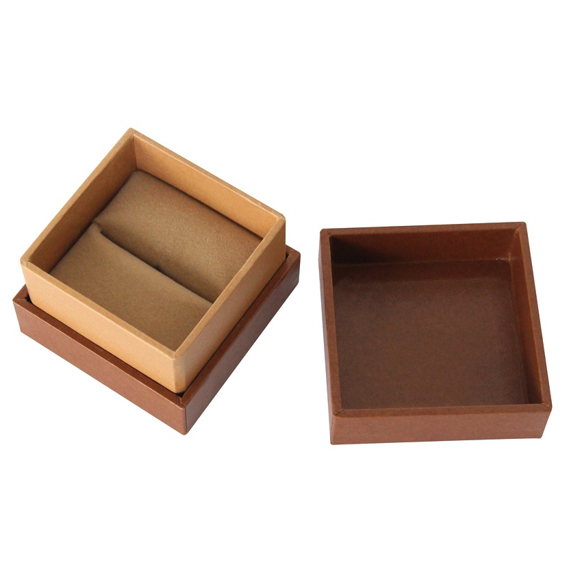 Small paper ring gift brown box jewelry packaging Box Small paper ring gift brown box jewelry packaging Box