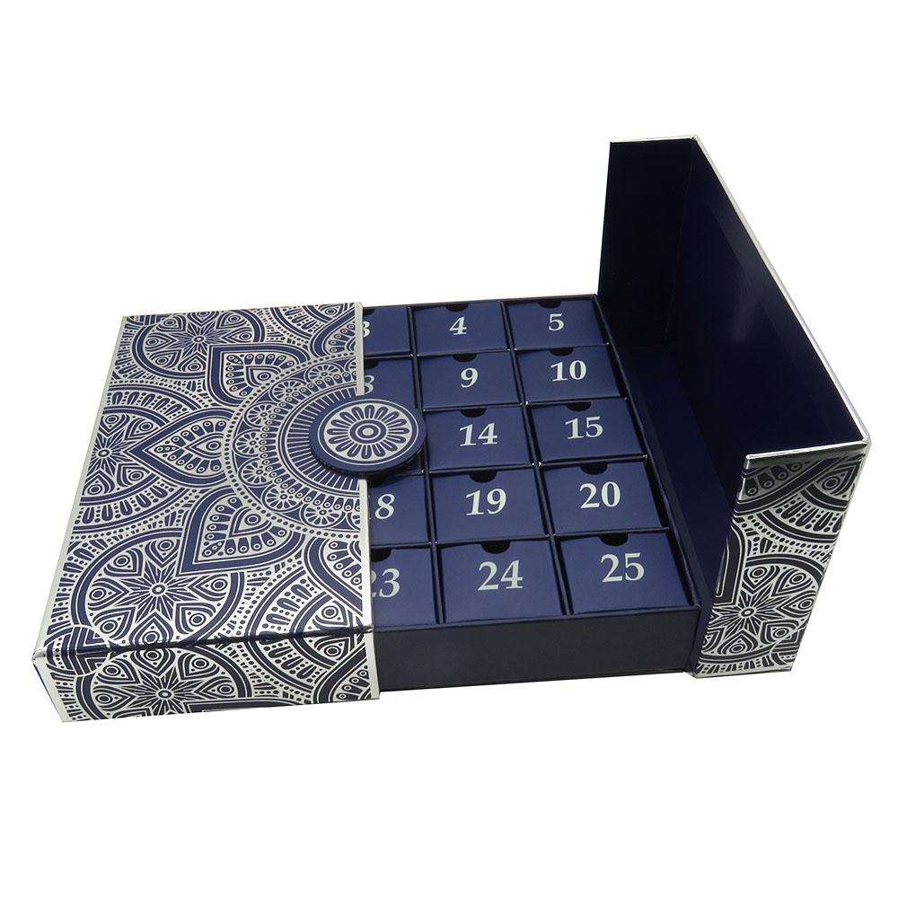 Advent Calendar Box Advent Calendar Packaging Hot 25 Days Advent Calendar Box Advent Calendar Packaging Hot 25 Days Countdown Cosmetic Custom Printed Cardboard Empty Advent Calendar Gift Box Packaging