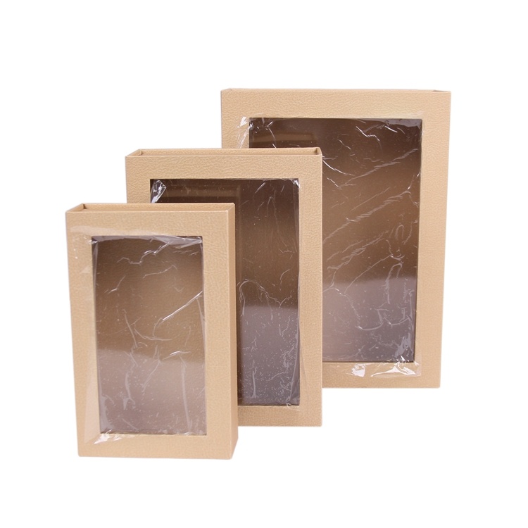 book shape box with PVC window box book shape box with PVC window box