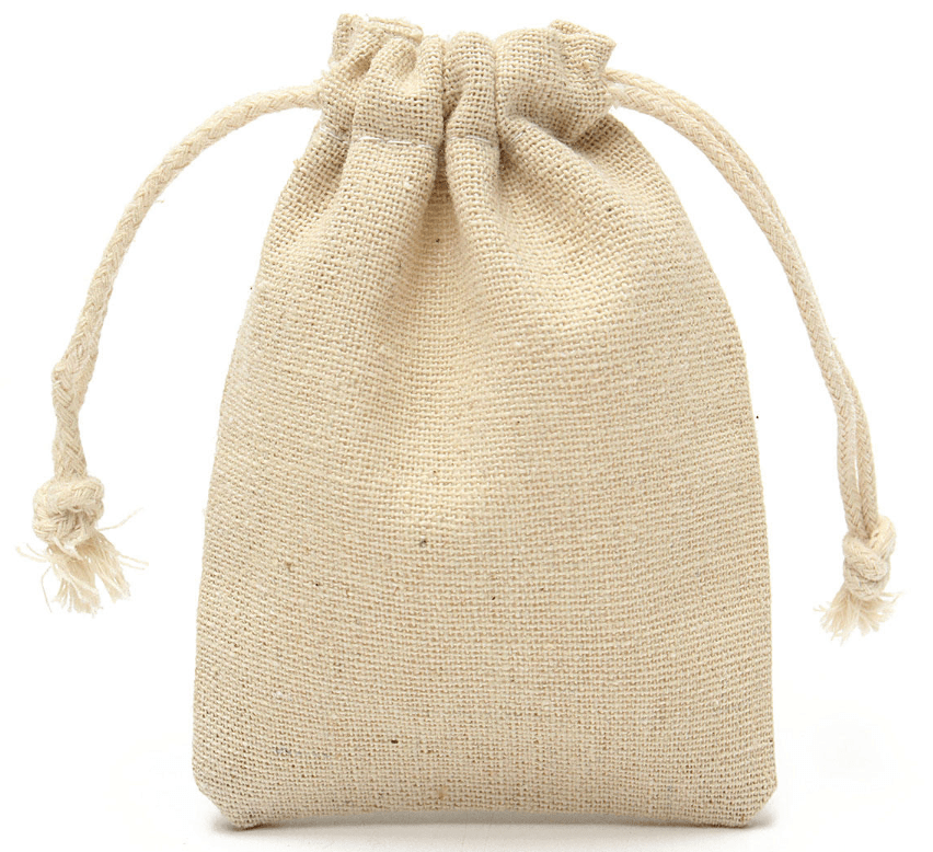 Burlap jute sack jewelry pouch drawstring bags