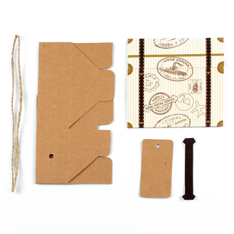 Candy paper box with hemp rope Candy paper box with hemp rope
