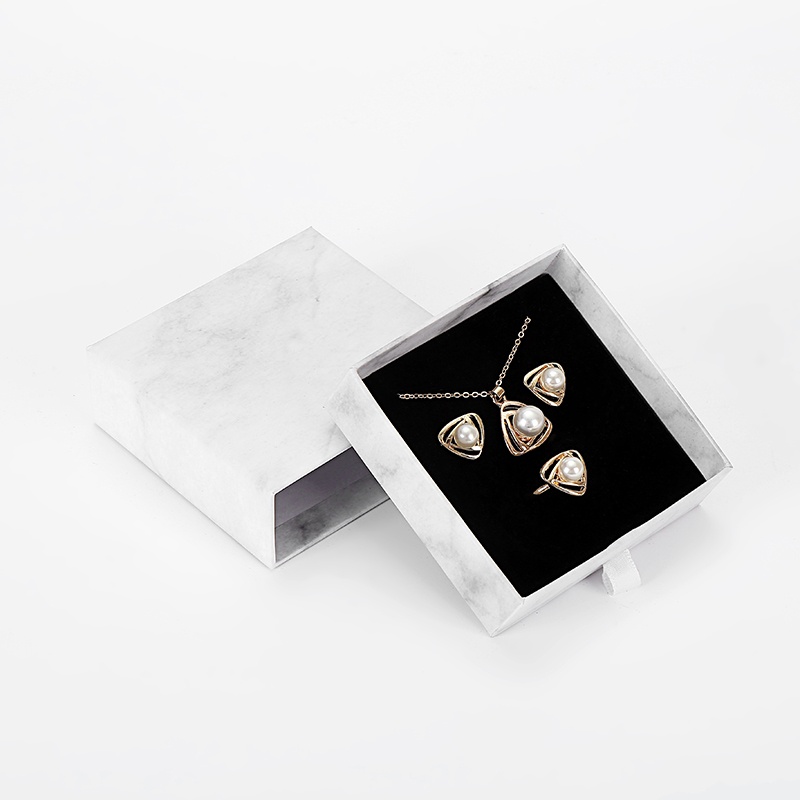 Cardboard earring bracelet marble silver jewelry gift box Cardboard earring bracelet marble silver jewelry gift box