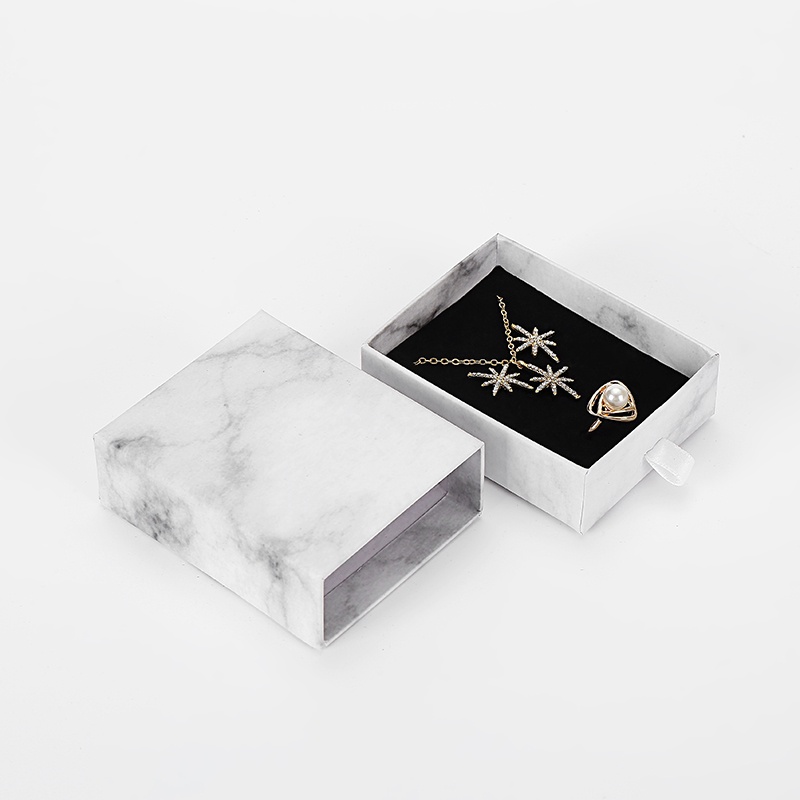 Cardboard earring bracelet marble silver jewelry gift box Cardboard earring bracelet marble silver jewelry gift box
