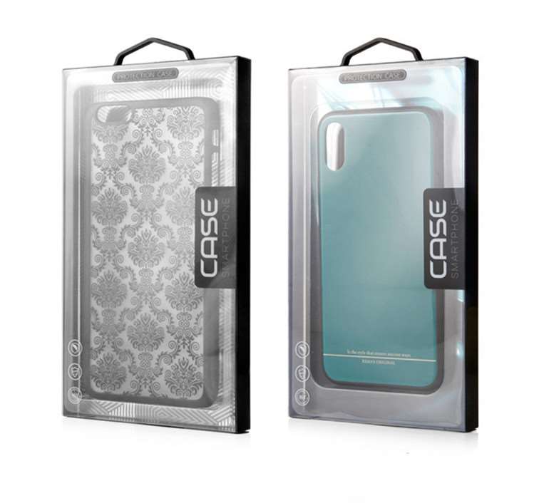 Cell mobile phone case packaging clear plastic printed PVC