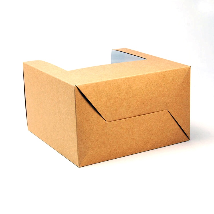 Cheap customized kraft paper box with PVC for hat Cheap customized kraft paper box with PVC for hat