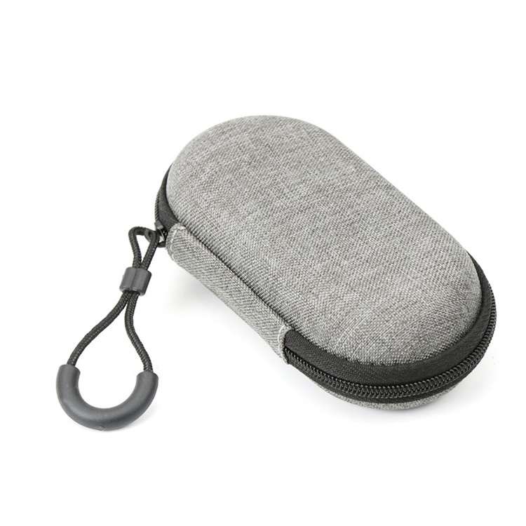 Cheap waterproof round earphone storage zipper eva hard case