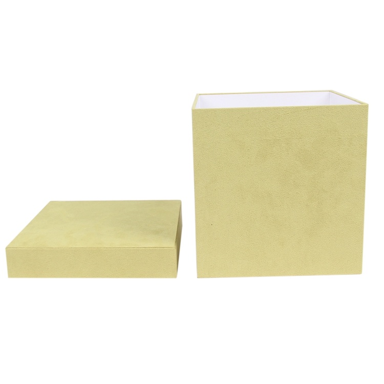 Luxury Cardboard Velvet Round Flower Box Green Luxury Cardboard Velvet Round Flower Box Green