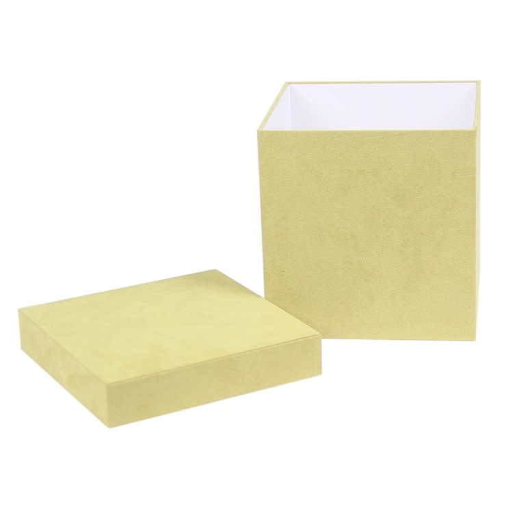 Luxury Cardboard Velvet Round Flower Box Green Luxury Cardboard Velvet Round Flower Box Green