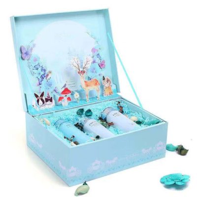 Chinese factory custom Skincare set gift box with Raffia Chinese factory custom Skincare set gift box with Raffia
