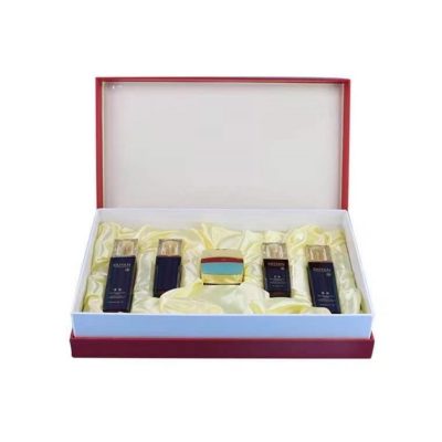 Chinese factory custom Skincare set gift box with Raffia Chinese factory custom Skincare set gift box with Raffia