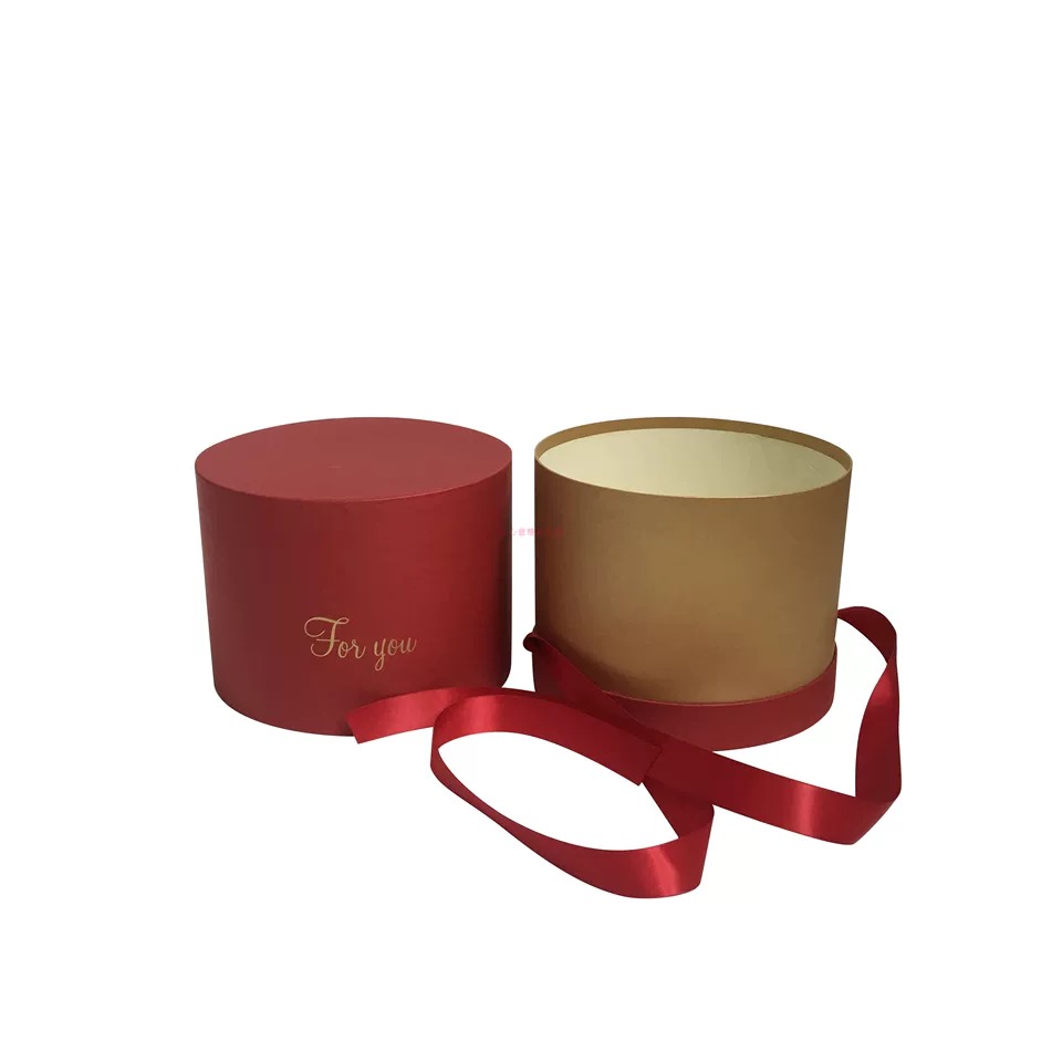 Circular box with ribbon for wedding, birthday, candle Circular box with ribbon for wedding, birthday, candle