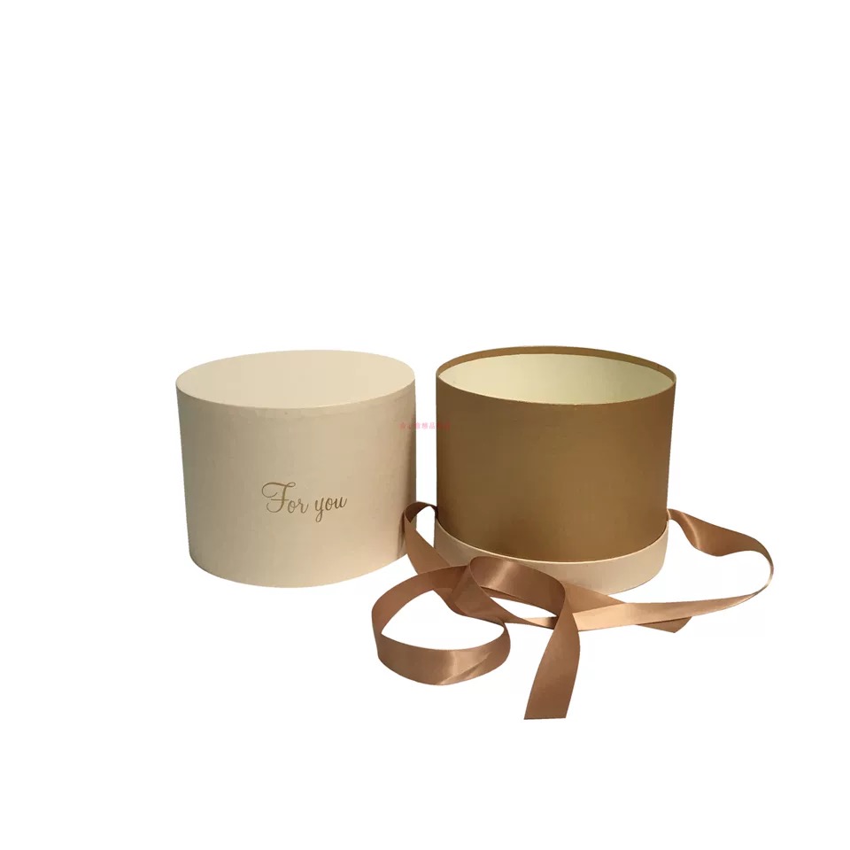 Circular box with ribbon for wedding, birthday, candle Circular box with ribbon for wedding, birthday, candle