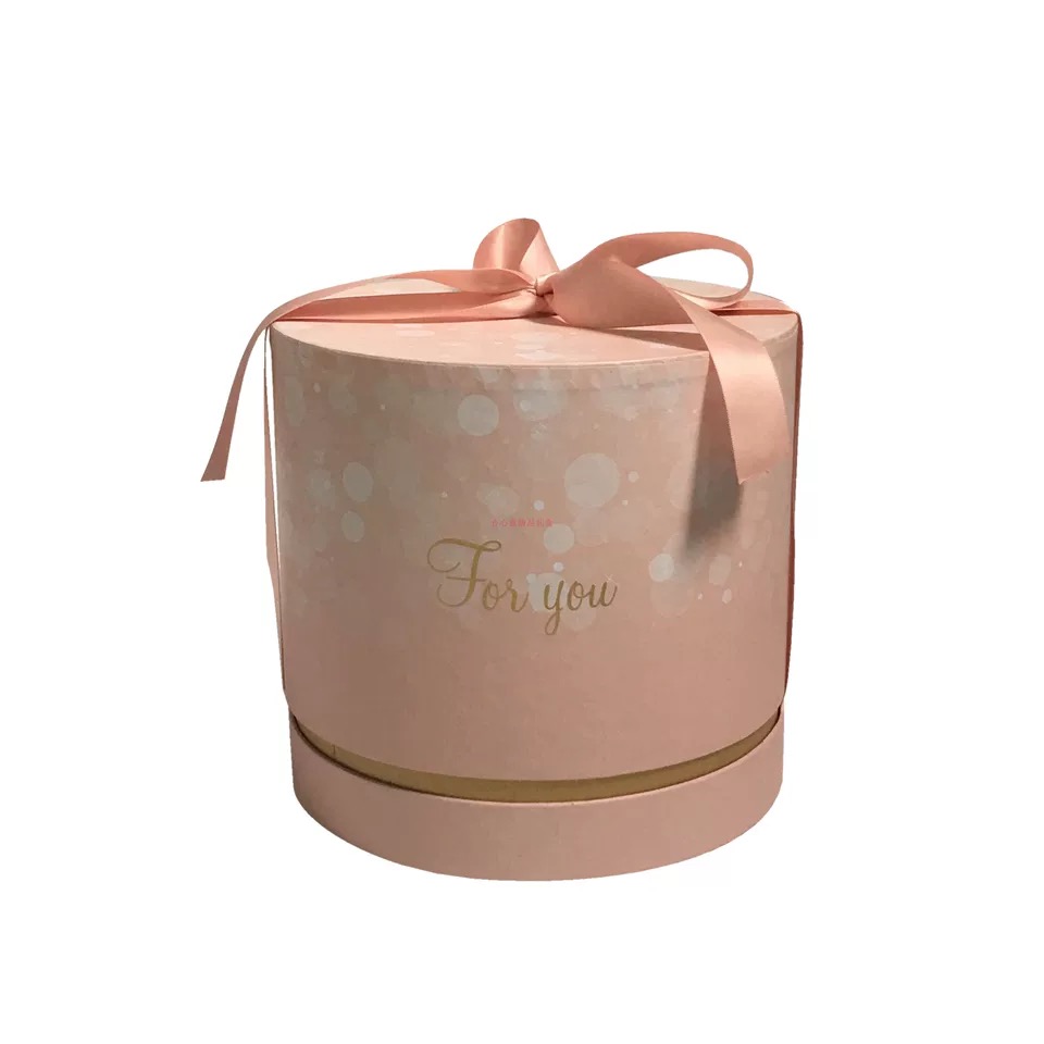 Circular box with ribbon for wedding, birthday, candle Circular box with ribbon for wedding, birthday, candle