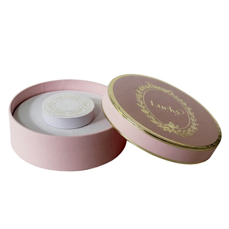 Circular wig packaging box round hair extensions packaging