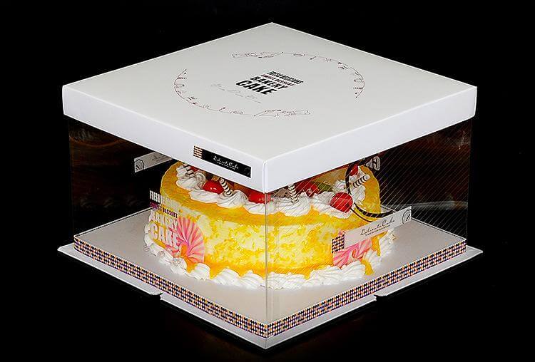 Clear PVC packaging box for bakery food