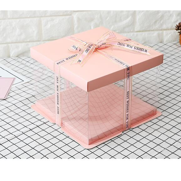 Clear PVC packaging box for bakery food Clear PVC packaging box for bakery food