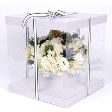 Clear PVC packaging box for bakery food Clear PVC packaging box for bakery food