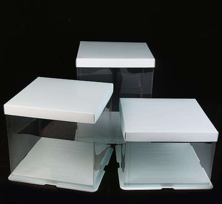 Clear PVC packaging box for bakery food Clear PVC packaging box for bakery food