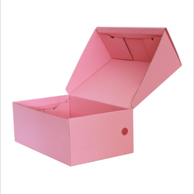 Corrugated cardboard folding shoe box with Logo Corrugated cardboard folding shoe box with Logo