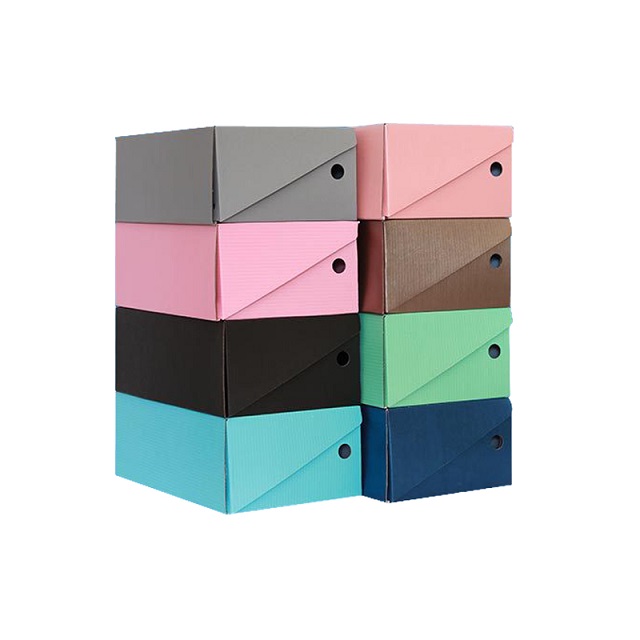 Corrugated cardboard folding shoe box with Logo Corrugated cardboard folding shoe box with Logo