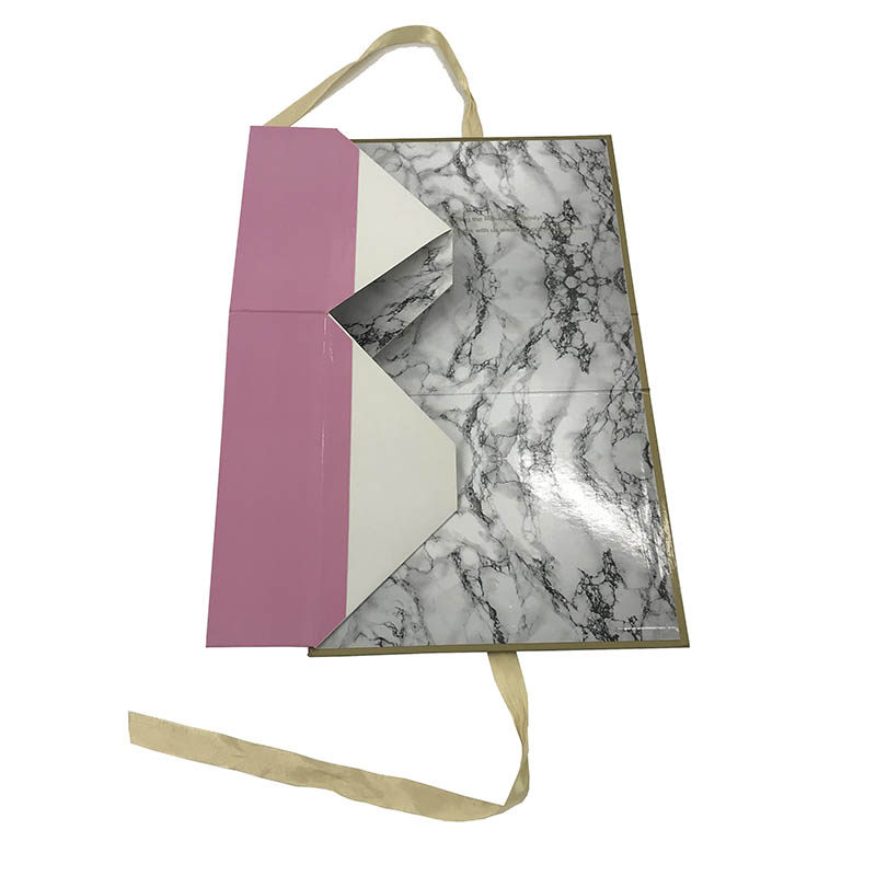 Cosmetic marble gift collection folding storage wig box Cosmetic marble gift collection folding storage wig box