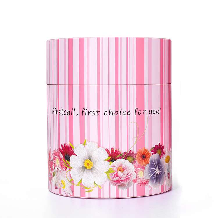 Custom Color printed round gift box for cosmetics and candle Custom Color printed round gift box for cosmetics and candle